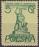 Poland 1955 Monumentos 5 GR Verde Scott 668
